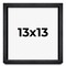 Square Shadow Box 1" Depth Black Picture Frame - UV Acrylic, Backing, Hanging Hardware